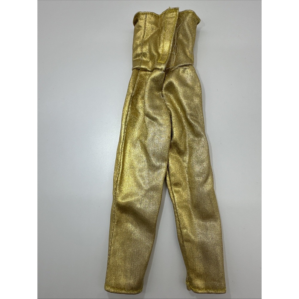 Vintage Jem and the Holograms Music Is Magic Gold Strapless Jumpsuit Outfit - Picture 12 of 15